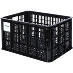 Krat Basil Crate L Groot - 40Ltr - Zwart - Recycled, Fietsen en Brommers, Fietsaccessoires | Fietsmanden, Nieuw, Basil, Verzenden