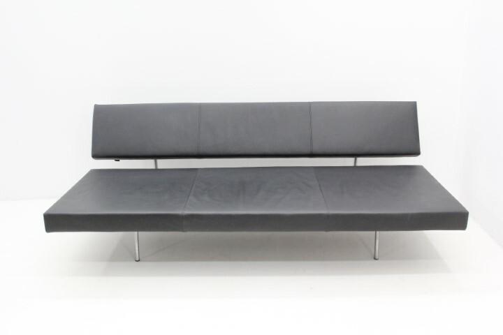 Slaapbank - bank - Spectrum - bekleding leder zwart, frame, Zakelijke goederen, Kantoor en Winkelinrichting | Kantoormeubilair en Inrichting