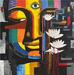 Nguyen Robert (1958) - Regard Intérieur 80 X 80  Vendu sans