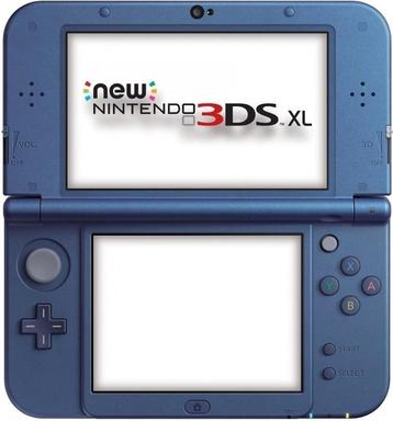 NEW Nintendo 3DS XL Metallic Blue (incompleet + schade aa... beschikbaar voor biedingen