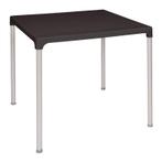 Bolero vierkante horeca tafel met aluminium poten zwart 75cm, Zakelijke goederen, Horeca | Meubilair en Inrichting, Verzenden