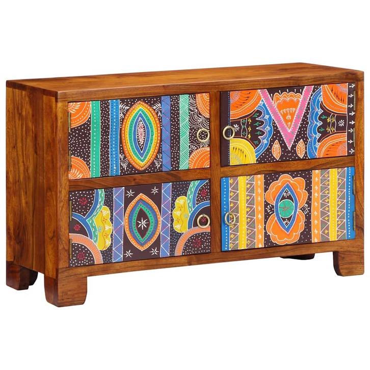 vidaXL Schoenenkast Bruin 90 x 35 x 55 cm Massief acaciahout, Huis en Inrichting, Kasten | Schoenenrekken, Nieuw, Verzenden