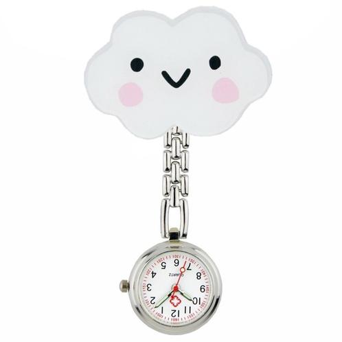 Fako® - Verpleegstershorloge - Acryl - Wolk / Cloud, Sieraden, Tassen en Uiterlijk, Horloges | Dames, Verzenden