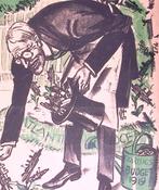 Spotprent over Woodrow Wilson die een marinevloot stuurt, Antiek en Kunst, Verzenden