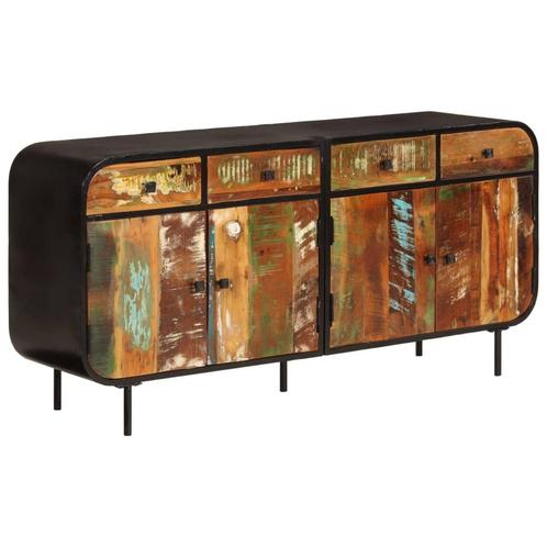 vidaXL Dressoir 140x35x70 cm massief gerecycled hout en, Huis en Inrichting, Kasten | Dressoirs, 25 tot 50 cm, Nieuw, 100 tot 150 cm