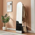 Staande garderobespiegel Kuonta met kledingrek 165x40x51 cm, Huis en Inrichting, Woonaccessoires | Spiegels, Verzenden, Nieuw
