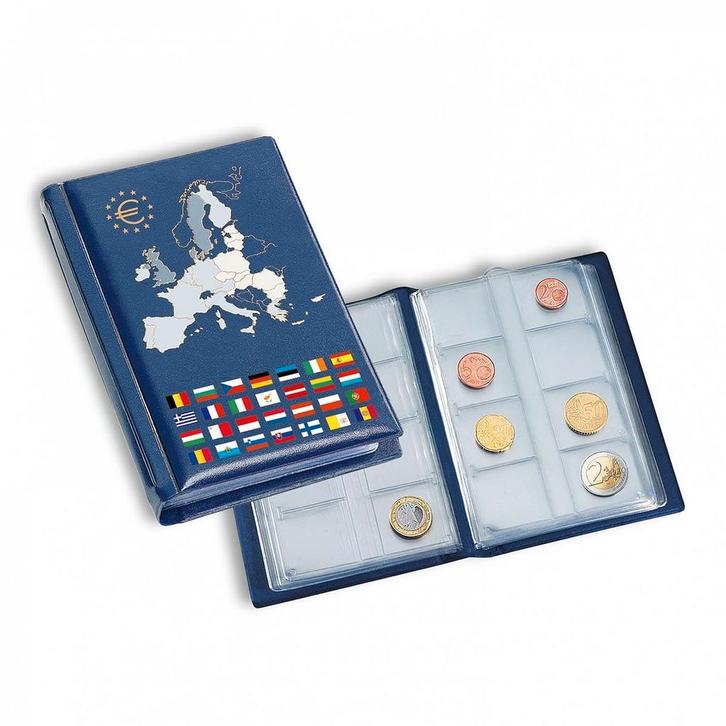 Leuchtturm Pocket Album Euroseries, Postzegels en Munten, Munten en Bankbiljetten | Toebehoren, Verzenden