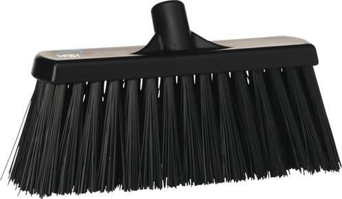 Vikan bezem 30 cm zwart harde vezel, Huis en Inrichting, Schoonmaakartikelen, Verzenden