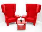 Oorstoel by Jurgen Bey - set van 2 - bekleding rood -, Huis en Inrichting, Ophalen of Verzenden, Gebruikt
