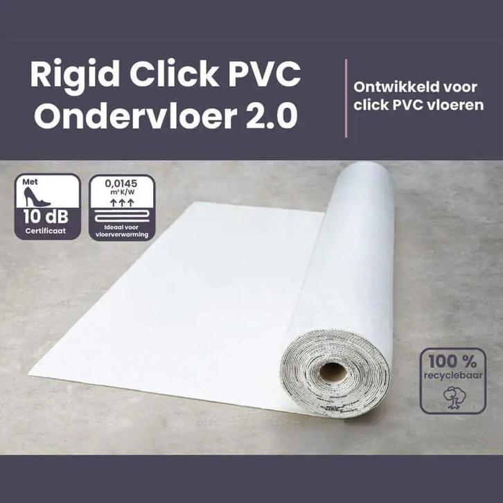Floer Ondervloer Rigid Click PVC 2.0 (15 m2) Ondervloeren, Huis en Inrichting, Stoffering | Vloerbedekking, Overige typen, Overige kleuren
