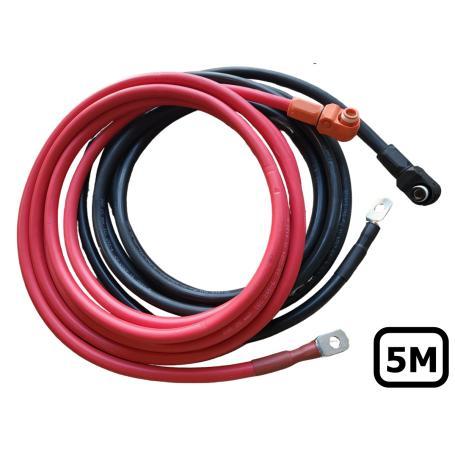 5.7mm SurLok® Amphenol 25mm² Accukabelset met M8 5 Meter, Doe-het-zelf en Verbouw, Zonnepanelen en Toebehoren, Nieuw, Verzenden