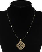 Obsidiaan - Ketting - Keltisch kruis - Krachten van de
