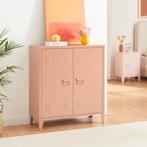 [en.casa] Kantoorkast Oripää metaal 90x80x33 cm lichtbruin m, Huis en Inrichting, Kasten | Dressoirs, Verzenden, Nieuw