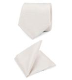 Trouw Stropdas + Pochet Carre Off-white maat one size Heren, Kleding | Heren, Trouwkleding en Trouwaccessoires, Verzenden, Nieuw