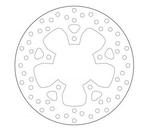 Remschijf achter BREMBO 68B407K5, Motoren, Ophalen of Verzenden, Nieuw