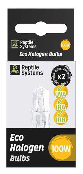 Reptile Systems Eco Halogen White 2 x 100 Watt, Dieren en Toebehoren, Vissen | Aquaria en Toebehoren, Nieuw, Ophalen of Verzenden