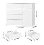 Hoge Ladekast met 5 Lades en 1 Deur – Modern Dressoir, Kinderen en Baby's, Kinderkamer | Commodes en Kasten, Verzenden, Nieuw