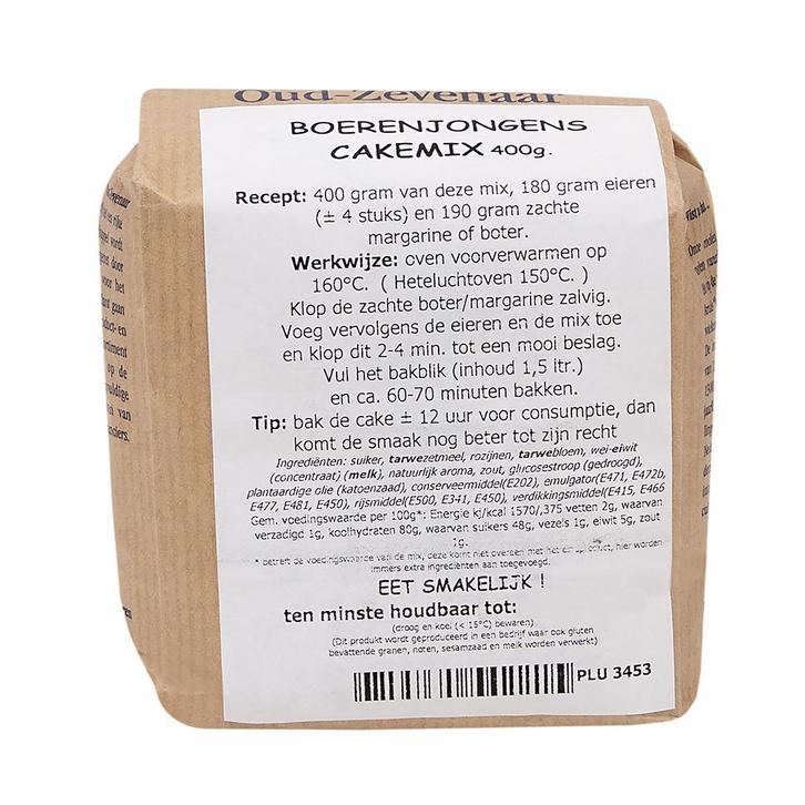 Molen de Hoop Boerenjongenscakemix 400gr, Hobby en Vrije tijd, Taarten en Cupcakes maken, Nieuw, Verzenden