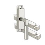 Kruk-espagnolet Bauhaus rechts glans nikkel inclusief 2, Verzenden, Nieuw