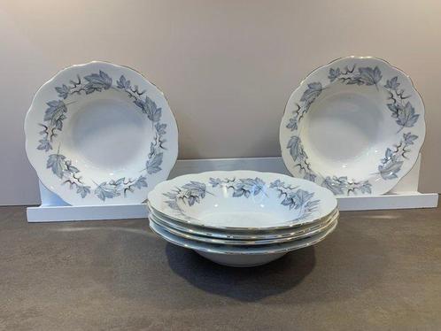 Royal Albert - Tafelservies (6) - Porselein - Zilvergrijs, Antiek en Kunst, Antiek | Meubels | Tafels