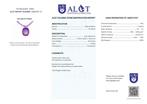 ALGT-gecertificeerd - Natuurlijke amethistketting met grote, Verzamelen