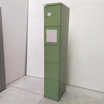 5-deurs metalen lockerkast Lock-IT - 195x30x50 cm beschikbaar voor biedingen
