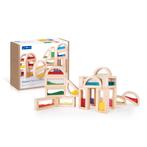 Guidecraft - 18 houten blokken gevuld met gekleurd zand,, Nieuw