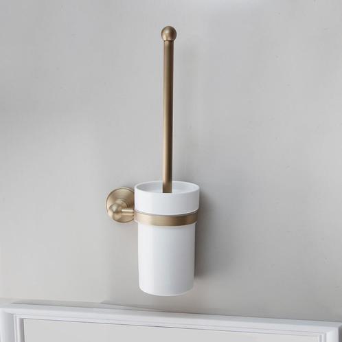 Bronskleurige WC borstel landelijke uitstraling, Doe-het-zelf en Verbouw, Sanitair, Toilet, Nieuw, Verzenden