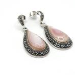 Zilver, 925 Sterling Zilver Parelmoer & Markasiet -