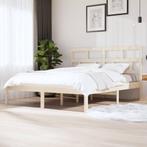 vidaXL Bedframe massief hout 180x200 cm, Eenpersoons, Bruin, Verzenden, Nieuw