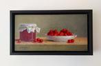 Hans Habraken (1946) - Schaal kersen en potje kersen, Antiek en Kunst