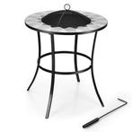 Tweedekans | Coast Vuurkortf met Gaasdeksel - Rond - Ø65cm x, Tuin en Terras, Ophalen of Verzenden, Zo goed als nieuw