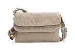 Kipling Schoudertas in maat standaard Beige, Verzenden, Zo goed als nieuw, Beige