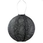 Solar Lampion Round - Paisley Dark Grey - 30 cm, Verzenden, Minder dan 50 watt, Overige typen, Nieuw