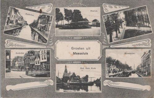 MAASSLUIS - Meerluik Groeten uit Maassluis, Verzamelen, Ansichtkaarten | Nederland, Verzenden