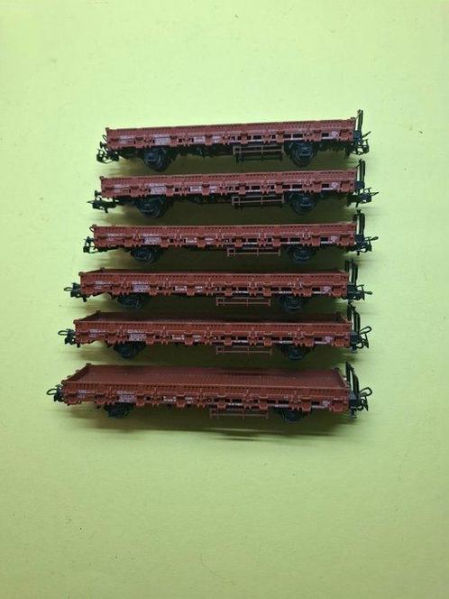 Märklin H0 - 4694 - Model treinwagon (6) - 6 Rungenwagen -, Hobby en Vrije tijd, Modeltreinen | H0