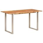 Acacia Eettafel 140x70cm: Tweedekansje met Industriele Look!, Huis en Inrichting, Tafels | Eettafels, IndustriÃ«le stijl, 100 tot 150 cm