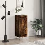 vidaXL Dressoir 34,5x34x90 cm bewerkt hout gerookt eiken, Huis en Inrichting, Kasten | Dressoirs, Verzenden, Nieuw
