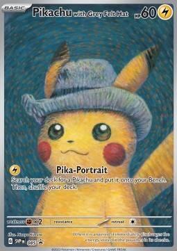 Pikachu with Grey Felt Hat, Hobby en Vrije tijd, Verzamelkaartspellen | Pokémon, Losse kaart, Nieuw, Foil, Ophalen of Verzenden