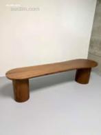 1x koffie tafel/bank. Kleur: walnut, materiaal: ei, Ophalen, Nieuw