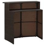 Tuinbartafel 120x55x110 cm poly rattan bruin (Tafels), Tuin en Terras, Verzenden, Nieuw