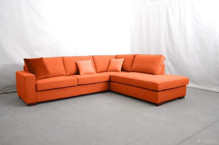 Hoekbank Frederiksoord - hoekbanken - Oranje, Huis en Inrichting, Banken | Sofa's en Chaises Longues, Nieuw, Stof