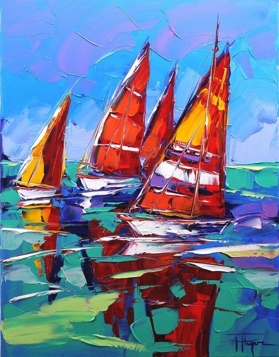 Olivier Pfleger - Mandrafina  La course, Antiek en Kunst, Kunst | Designobjecten