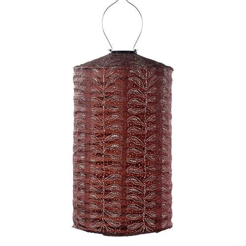 Solar Lampion Cylinder - Folia Copper - 28 cm, Tuin en Terras, Buitenverlichting, Waterbestendig, Led, Zonne-energie, Minder dan 50 watt