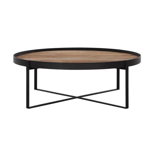 *WOONWINKEL* DTP Home Highlight Pluto Ronde Salontafel Teak, Huis en Inrichting, Tafels | Salontafels, Nieuw, Verzenden