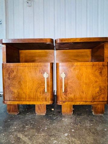 Nachtkastje (2) - Hout - Art deco beschikbaar voor biedingen