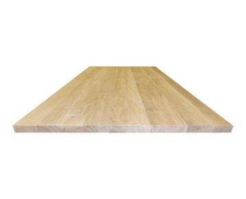 Eiken tafelblad 4 cm massief - glad-100x100 cm