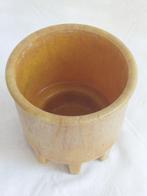 Art Deco Tegel - Copier graniver cactuspot amber-oranje -