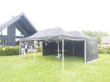 Easy up vouwtent,partytent 4,5x3/4x4/6x3/6x6/6x9/huren Actie