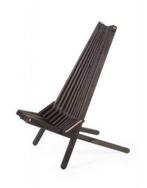 EcoFurn Chair, in zwart geolied grenen, Nieuw, Tuinstoel, Eén, Hout